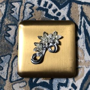 Vintage Dorset-Rex gold jeweled compact